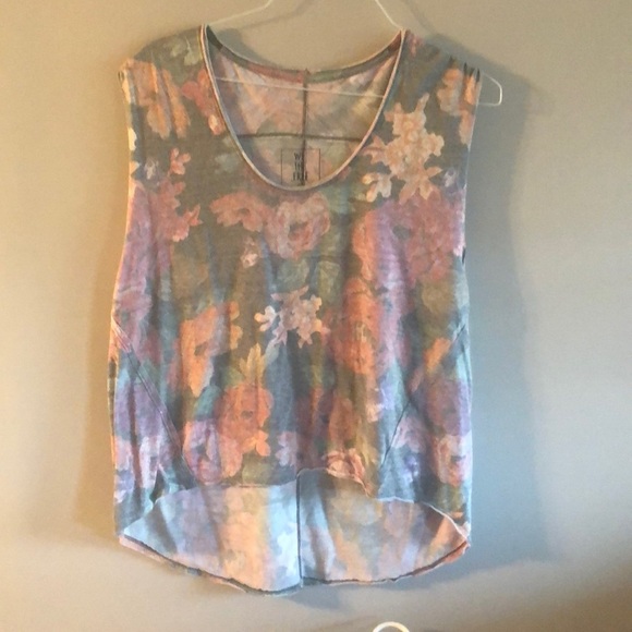 Free people faded floral top - Picture 1 of 6